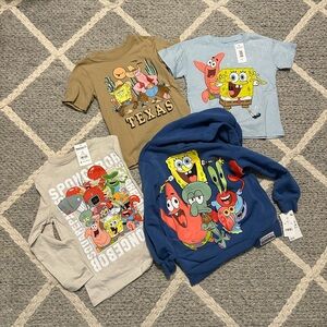 SpongeBob Squarepants and Friends Kids Tee & Hoodie Bundle